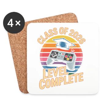 Niveau Complet 2026 Finition Rétro Gaming - Dessous de verre (lot de 4) - blanc - Devant