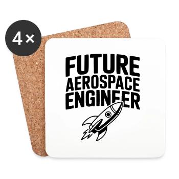 Future Aerospace Engineer - Coasters (set of 4) - white - Front