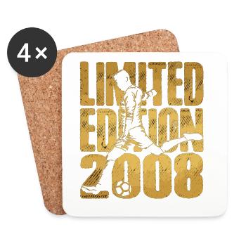 Football 2008 Birthday Limited Edition - Coasters (set of 4) - white - Front