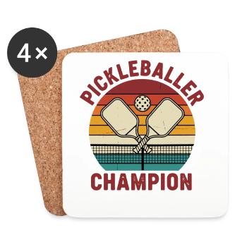 Pickleball lustiger Pickleball, Pickleball, Pickleball. - Untersetzer (4er-Set) - Weiß - Vorne
