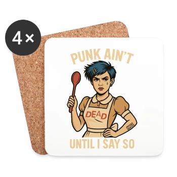 Punk Chef Rebel jusqu’à ce que je le dise - Dessous de verre (lot de 4) - blanc - Devant