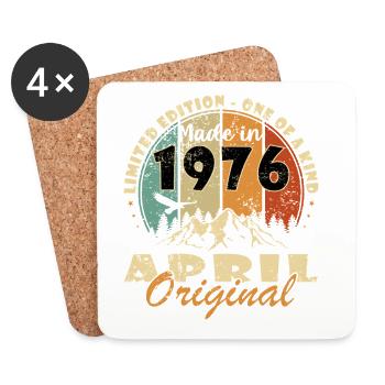 Jubilee year April 1976 - Coasters (set of 4) - white - Front