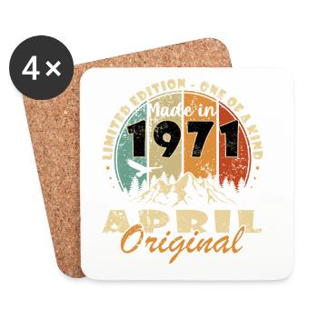 1971 Alpen Edition Original - Coasters (set of 4) - white - Front