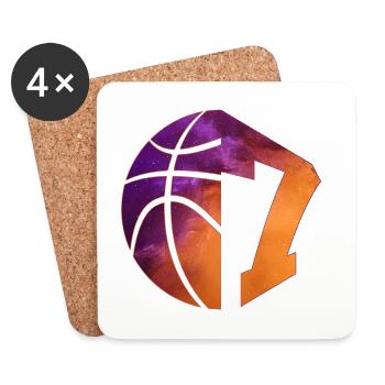 NUMÉRO 7 BASKETBALL 7E ANNIVERSAIRE - Dessous de verre (lot de 4) - blanc - Devant