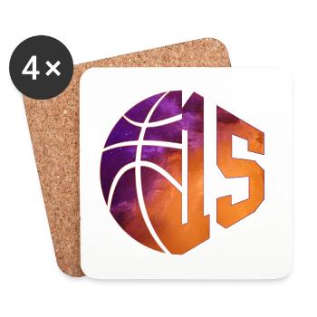 NUMBER 15 BASKETBALL 15TH BIRTHDAY - Coasters (set of 4) - white - Front