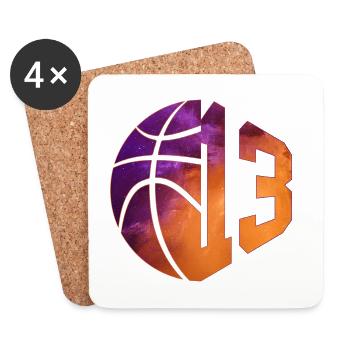 NUMÉRO 13 BASKETBALL 13E ANNIVERSAIRE - Dessous de verre (lot de 4) - blanc - Devant