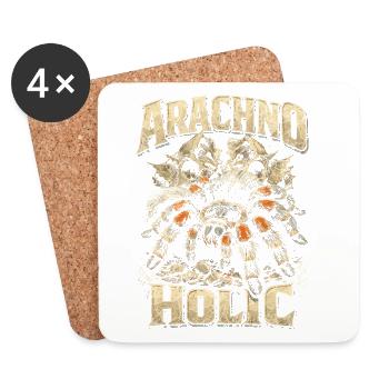Tarantula Arachno Holic - Dessous de verre (lot de 4) - blanc - Devant