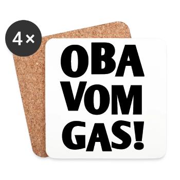 bayerischer spruch  - Untersetzer (4er-Set) - Weiß - Vorne