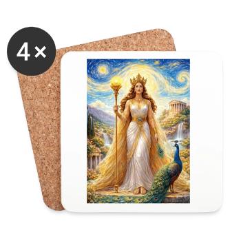Hera Starry Night - Coasters (set of 4) - white - Front