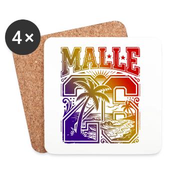 Malle 2026 Jersey Multicoloured - Coasters (set of 4) - white - Front