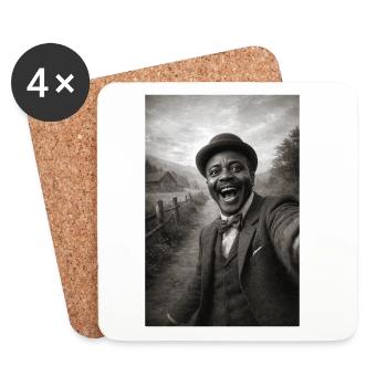 Scott Joplin Selfie - Dessous de verre (lot de 4) - blanc - Devant