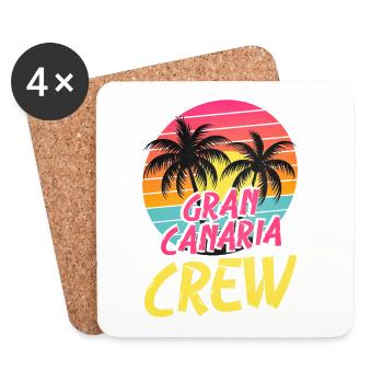 Gran Canaria Crew - Coasters (set of 4) - white - Front