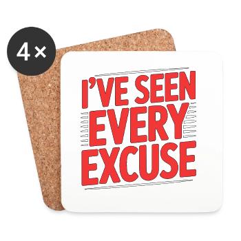 Retired Teacher I've Seen Every Excuse Education - Untersetzer (4er-Set) - Weiß - Vorne