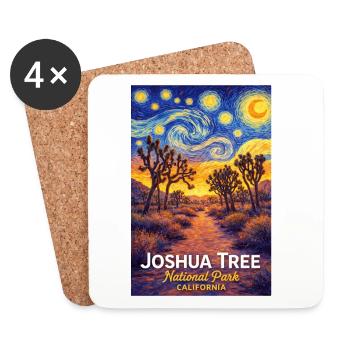 Joshua Tree National Park, California - Coasters (set of 4) - white - Front