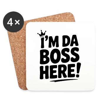I'm Here! - Coasters (set of 4) - white - Front