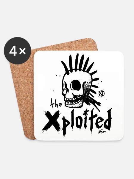 Xploited_1 - Untersetzer (4er-Set) - Weiß