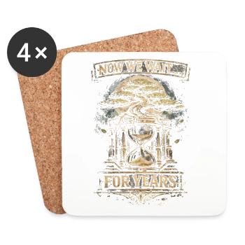 Bonsai tree - Coasters (set of 4) - white - Front