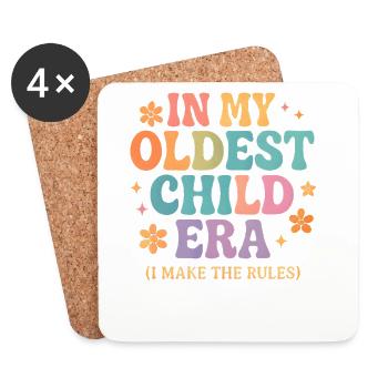 Daughter Family Humor In My Oldest Child Era - Coasters (set of 4) - white - Front