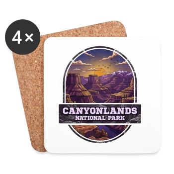Canyonlands National park - Untersetzer (4er-Set) - Weiß - Vorne
