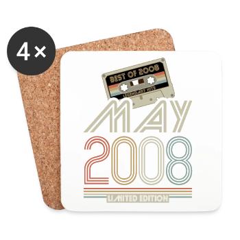 Best of May 2008 Kassette | Limited Edition - Untersetzer (4er-Set) - Weiß - Vorne