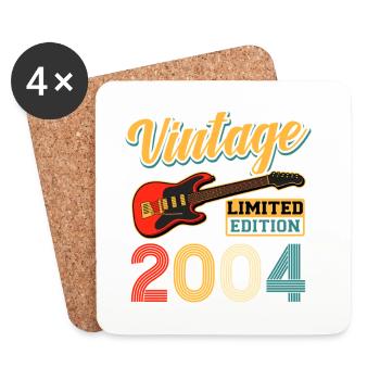 Vintage Guitar Limited Edition 2004 Art - Coasters (set of 4) - white - Front
