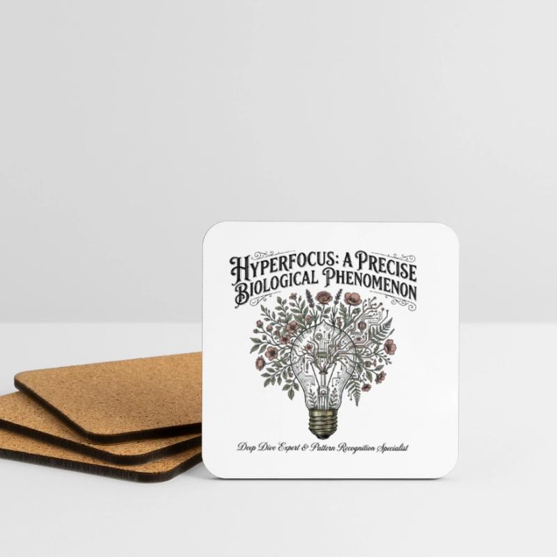 ADHD Hyperfocus - Pattern Recognition Specialist Coasters (set of 4)