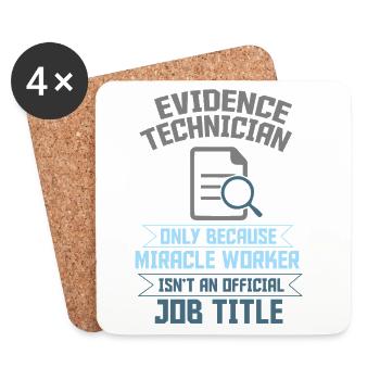 Forensic Scientist Criminology - Coasters (set of 4) - white - Front