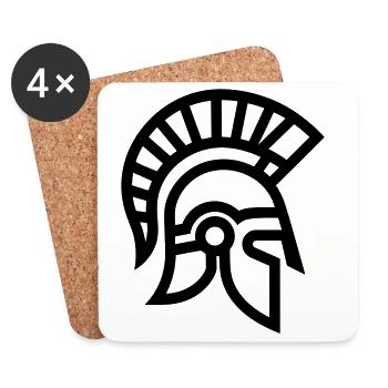 spartan - Dessous de verre (lot de 4) - blanc - Devant