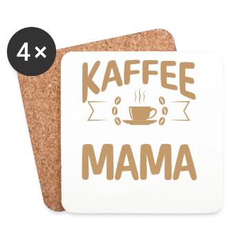 Kaffee Kaffeeliebhaber Mutter Mama - Untersetzer (4er-Set) - Weiß - Vorne