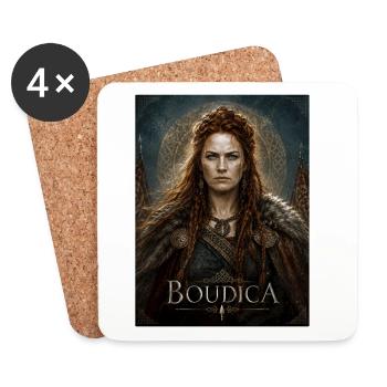 Boudicca/Boudica Portrait - Coasters (set of 4) - white - Front