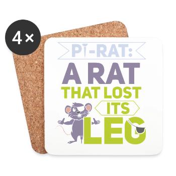Rat, house rat, rat owner, rat lover - Coasters (set of 4) - white - Front