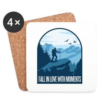 Randonnée Alpinisme Randonnée - Dessous de verre (lot de 4) - blanc - Devant