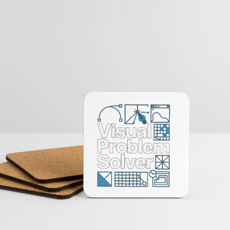Graphic Designer Visual Problem Creative Designer Coasters (set of 4)