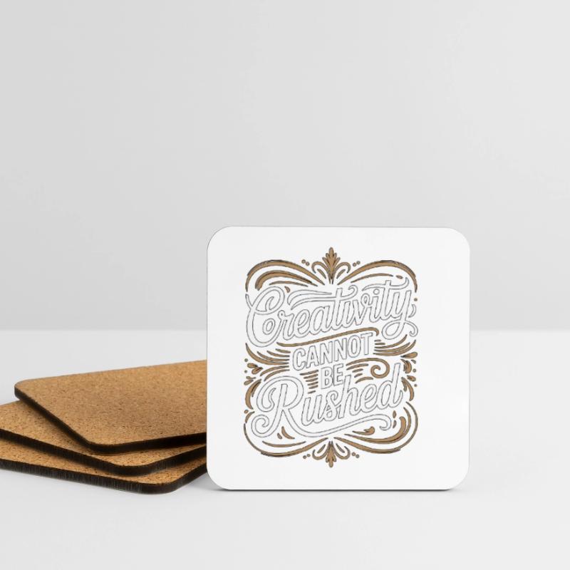 Graphic Designer Creativity Cannot Visual Artist Coasters (set of 4)