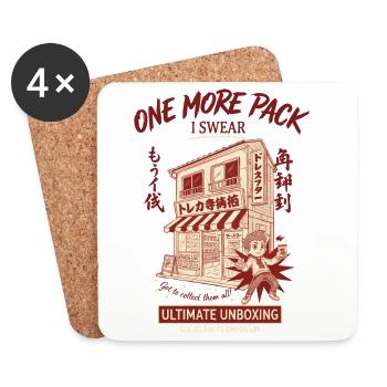 trading card Weekend Forecast Chance Of Pack - Coasters (set of 4) - white - Front