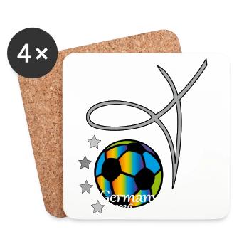 Football Event - Coasters (set of 4) - white - Front