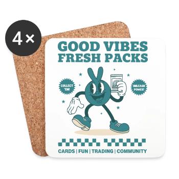 Fresh Packs Collect Em Unleash Power - Coasters (set of 4) - white - Front