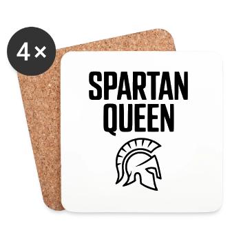 Spartan Queen - Coasters (set of 4) - white - Front
