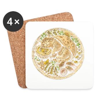 Lebanon Lebanese - Coasters (set of 4) - white - Front