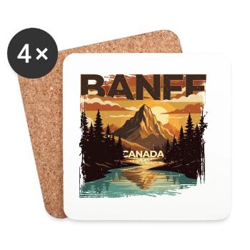 Banff Canada Nationalpark - Untersetzer (4er-Set) - Weiß - Vorne
