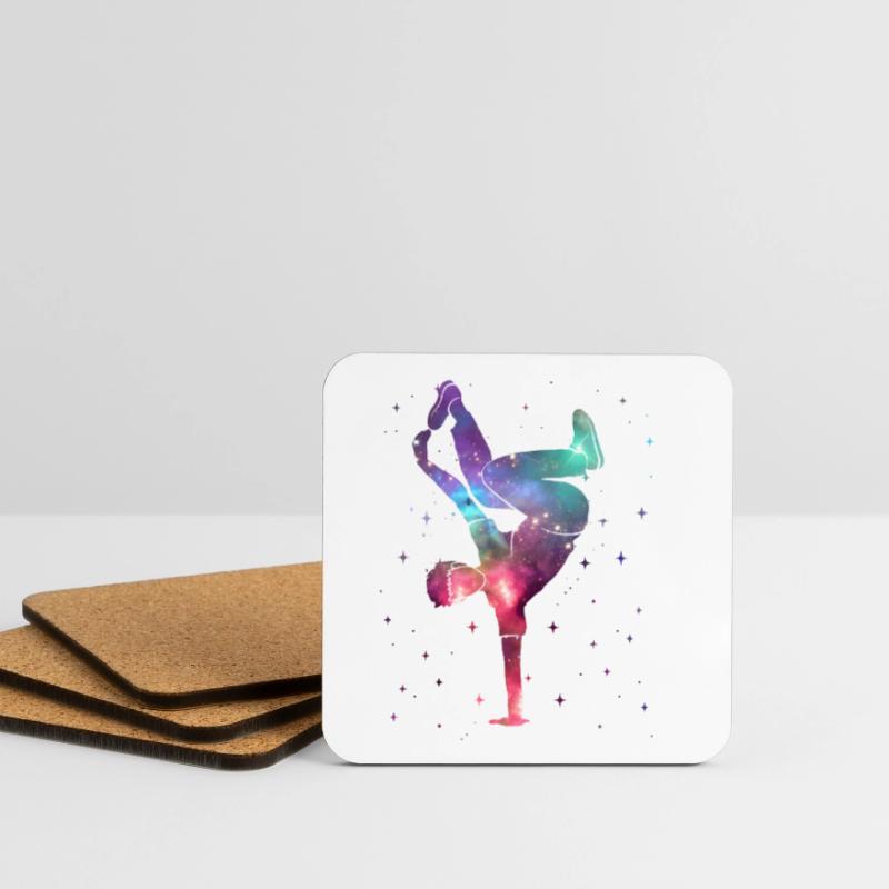 Breakdancing Breakdancer Space Breakdance Coasters (set of 4)