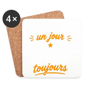 Lille Jour, Lille Toujours - Dessous de verre (lot de 4) - blanc - Devant