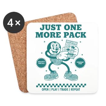 Juste un échange de cartes à collectionner de plus avec un pack Open Play - Dessous de verre (lot de 4) - blanc - Devant