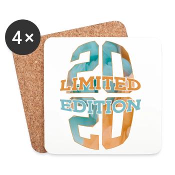 ÉDITION LIMITÉE 2020 6 ANS 6E ANNIVERSAIRE - Dessous de verre (lot de 4) - blanc - Devant