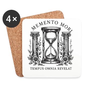 Tempus Omnia Revelat - Coasters (set of 4) - white - Front