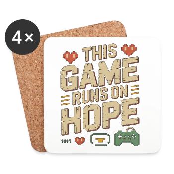 Game Developer This Game Runs On Indie Developer - Untersetzer (4er-Set) - Weiß - Vorne
