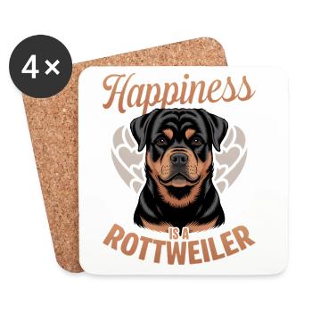 Rottweiler Rottie Dog Breed - Coasters (set of 4) - white - Front