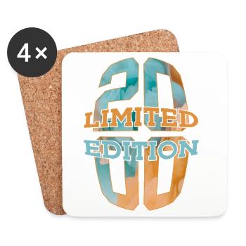 LIMITED EDITION 2000 26 JAHRE 26. GEBURTSTAG - Untersetzer (4er-Set) - Weiß - Vorne