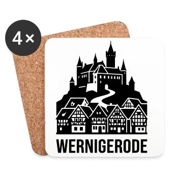 Wernigerode Harz - Untersetzer (4er-Set) - Weiß - Vorne
