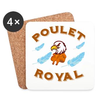 Brathähnchen-Adler-Kondor-Humor-Design - Untersetzer (4er-Set) - Weiß - Vorne